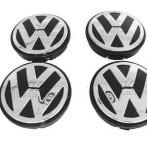 SET QUE CONTIENE 4 TAPAS DE CENTRO DE RIN CON LOGO VOLKSWAGEN
