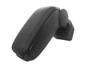 Consola descansabrazos con kit de instalacion para Nissan Versa 2012 a 2018, mejora la apariencia interior del vehiculo.