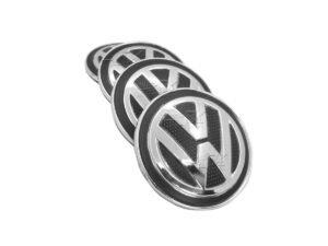 SET CON 4 TAPAS PARA CENTRO DE RIN COMPATIBLE CON VOLKSWAGEN JETTA MK7 Y TIGUAN 2018 EN ADELANTE, DIAMETRO DE 66 MM