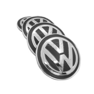 SET CON 4 TAPAS PARA CENTRO DE RIN COMPATIBLE CON VOLKSWAGEN JETTA MK7 Y TIGUAN 2018 EN ADELANTE, DIAMETRO DE 66 MM