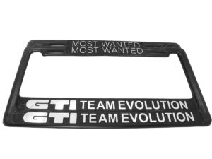 MARCOS PORTAPLACAS HECHO DE PLASTICO ABS RESISTENTE A LA INTEMPERIE, EL PRECIO ES POR EL SET CON 2 PIEZAS