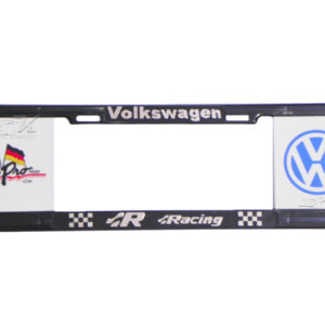 MARCO PORTAPLACA TIPO EUROPEO EDICION EDICION VOLKSWAGEN EUROPRO PLUS AUTOMOTIVE GERMANY HECHO DE PLASTICO ABS CON LETRAS EN RELIEVE, CALCOMANIAS EN VINIL AUTOADHERIBLE IMPRESO CON REFLEJANTE, COMPATIBLE CON TODAS LAS PLACAS MEXICANAS.