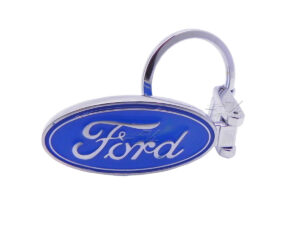 LLAVERO FORD METALICO CROMADO MOVIMIENTO ARTICULADO DOBLE VISTA