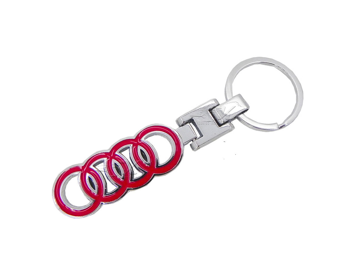 LLAVERO CON MOVIMIENTO ARTICULADO, EDICION PREMIUM AUDI, ACABADO PLATA, LOGO GRABADO, IDEAL PARA LAS LLAVES DEL VEHICULO.