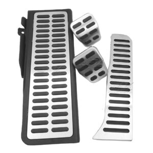SET QUE INCLUYE CUBRE PEDALES Y POSAPIE COMPATIBLES CON VOLKSWAGEN BORA, FACIL INSTALACION, CUMPLE CON LAS ESPECIFICACIONES DEL VEHICULO, HECHO DE ALUMINIO CON PLASTICO VULCANIZADO.