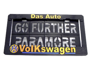SET DE 2 PORTA PLACAS VOLKSWAGEN, DAS AUTO, GOL, POLO, VENTO, VIRTUS, JETTA, PASSAT, BEETLE, GOLF, AMAROK, TIGUAN, TERAMONT, T-CROSS