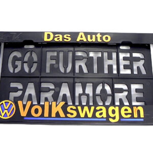 SET DE 2 PORTA PLACAS VOLKSWAGEN, DAS AUTO, GOL, POLO, VENTO, VIRTUS, JETTA, PASSAT, BEETLE, GOLF, AMAROK, TIGUAN, TERAMONT, T-CROSS
