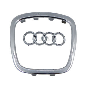 Emblema Genérico para Bolsa de Aire de vehículos Audi, fabricado en plástico ABS con recubrimiento cromado, fácil instalación, se coloca de la misma manera que el original. Reemplazo que cumple con las especificaciones del vehículo.