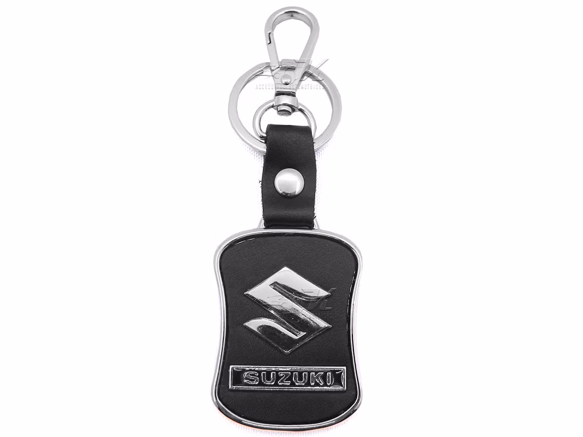 Llavero Suzuki de Lujo Vinipiel con Metal Cromado Uso Rudo y Alta Resistencia - Image 2