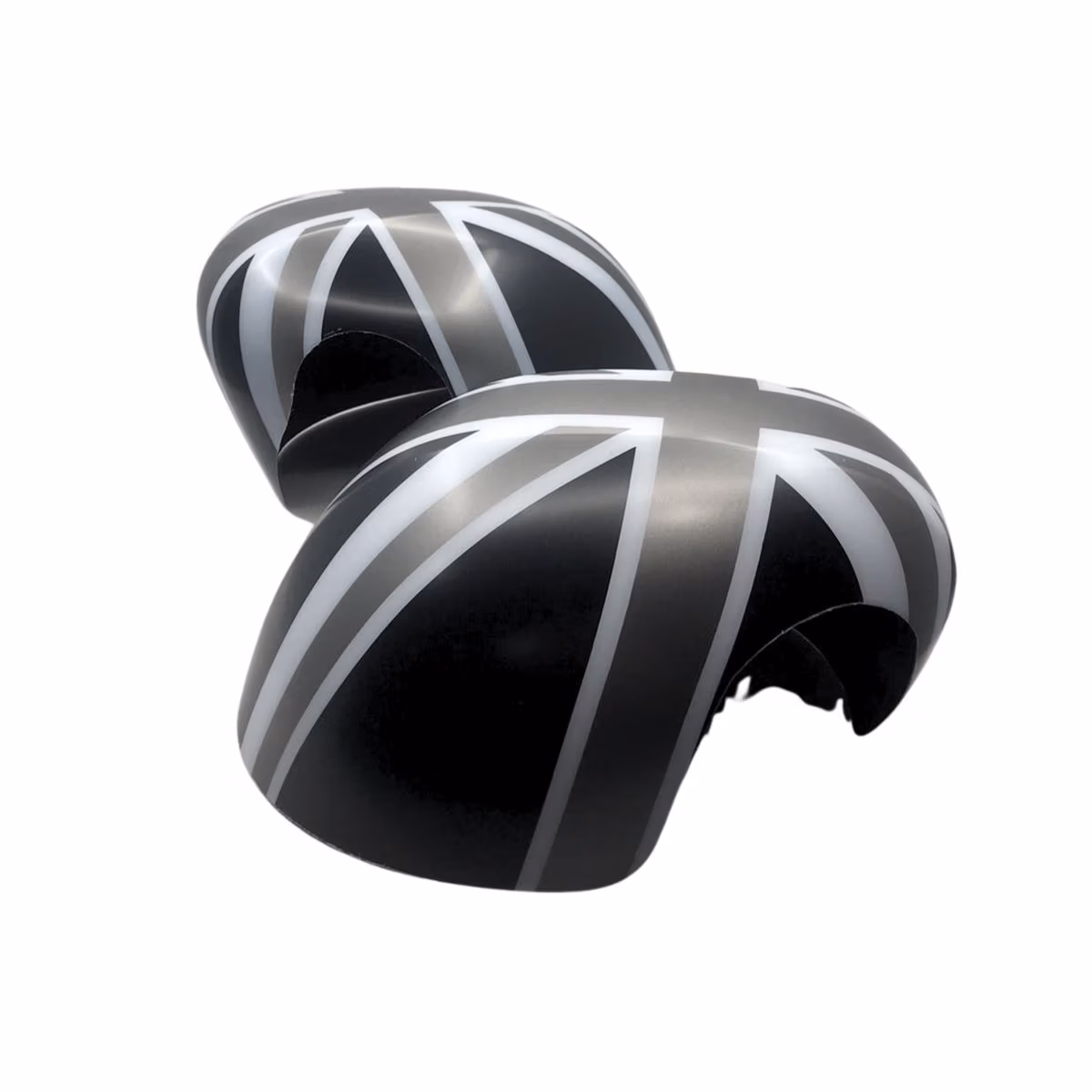 Set Cubre Espejos Union Jack Grey para Mini Cooper 2020-2025 - Image 2