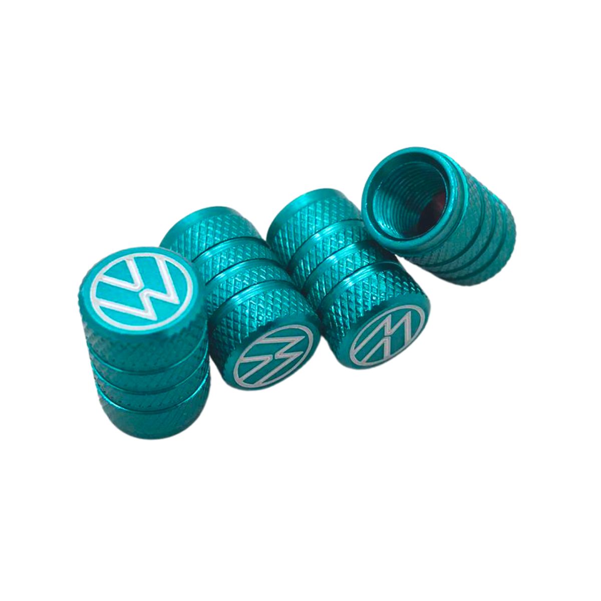 Set de Tapones para Válvula de Llanta Volkswagen Aluminio (4 Piezas) - KL Autoshop - Image 2